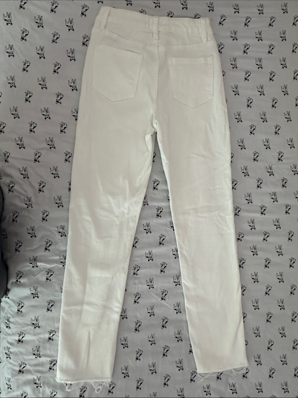 I&M Black Label White Straight Leg Women’s Jeans